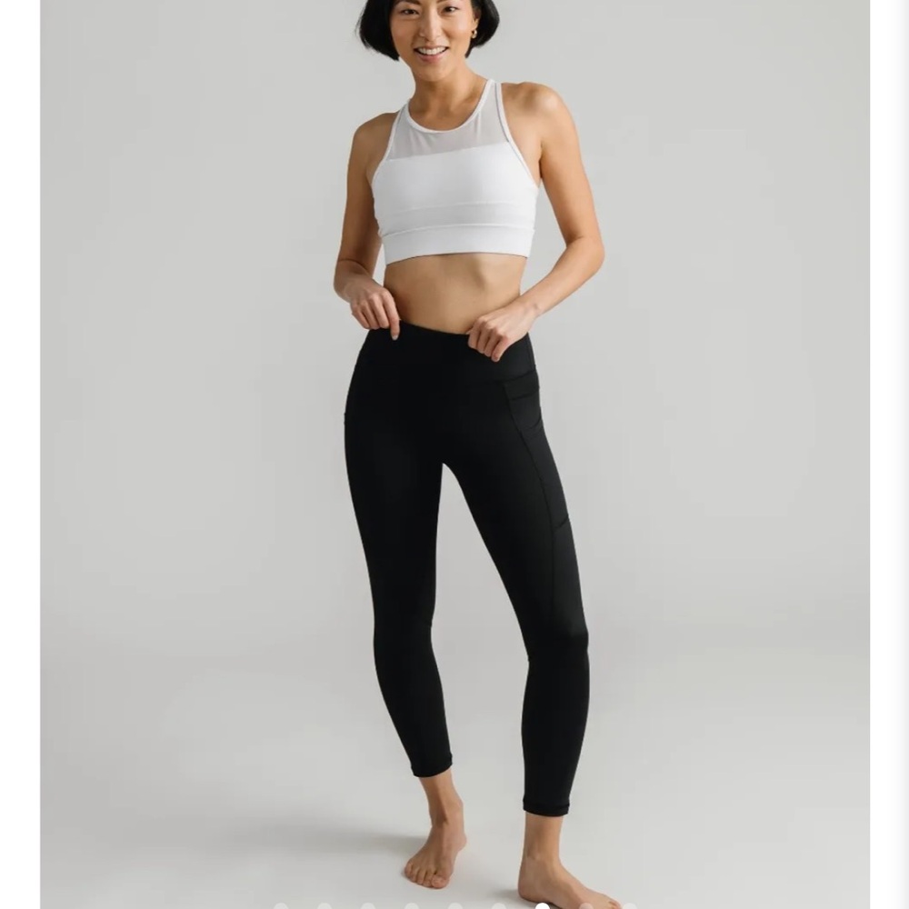 Black Pocket LnT Hi-rise Capri RC (20in) - Picture 6 of 6
